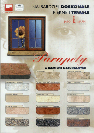 parapety marmurowe i agglomarmurowe